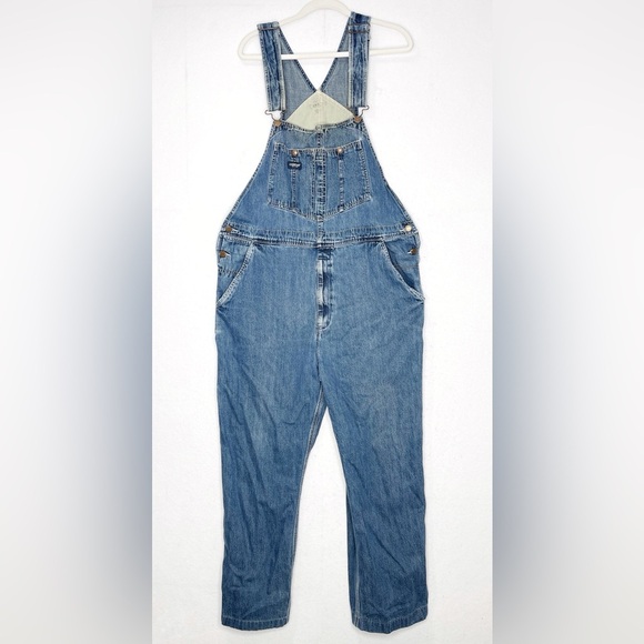 Vintage Oshkosh Adult Denim Overall Bibs Size 36 - Picture 1 of 10